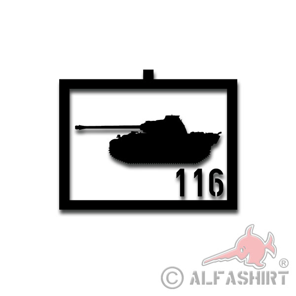 Taktische Zeichen Panther 116 Panzer Aufkleber Sticker 15x10cm#A3712