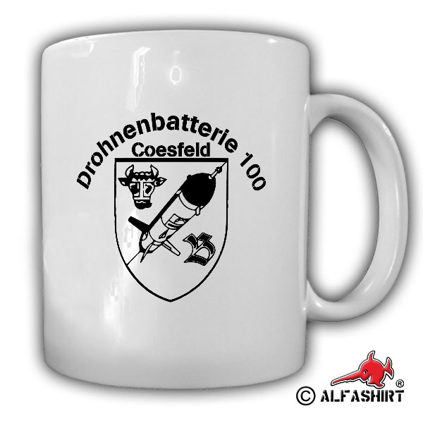 Drohnenbatterie 100 Coesfeld Wappen Abzeichen Emblem Einheit BW Tasse #15473