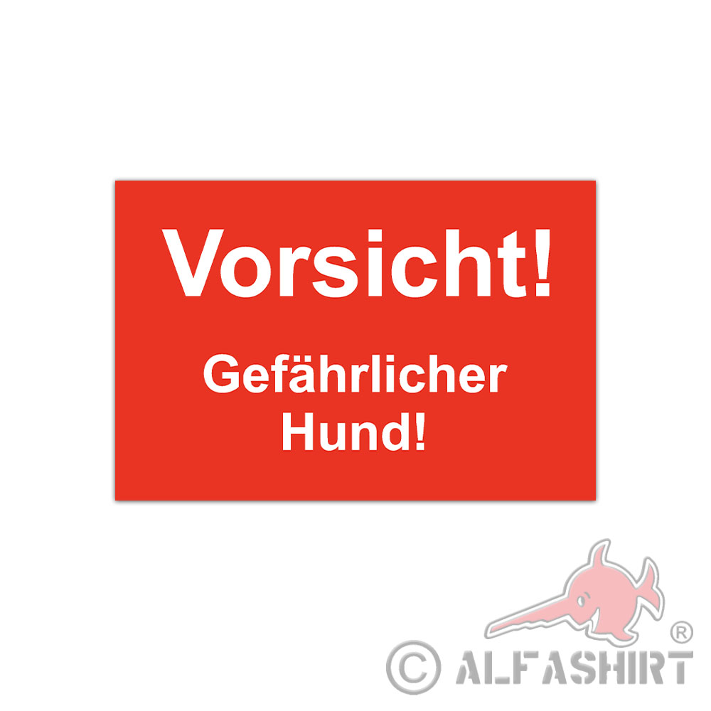 Caution Dog Breed Property Protection Object Door Sticker 10 x 15 cm##A6253