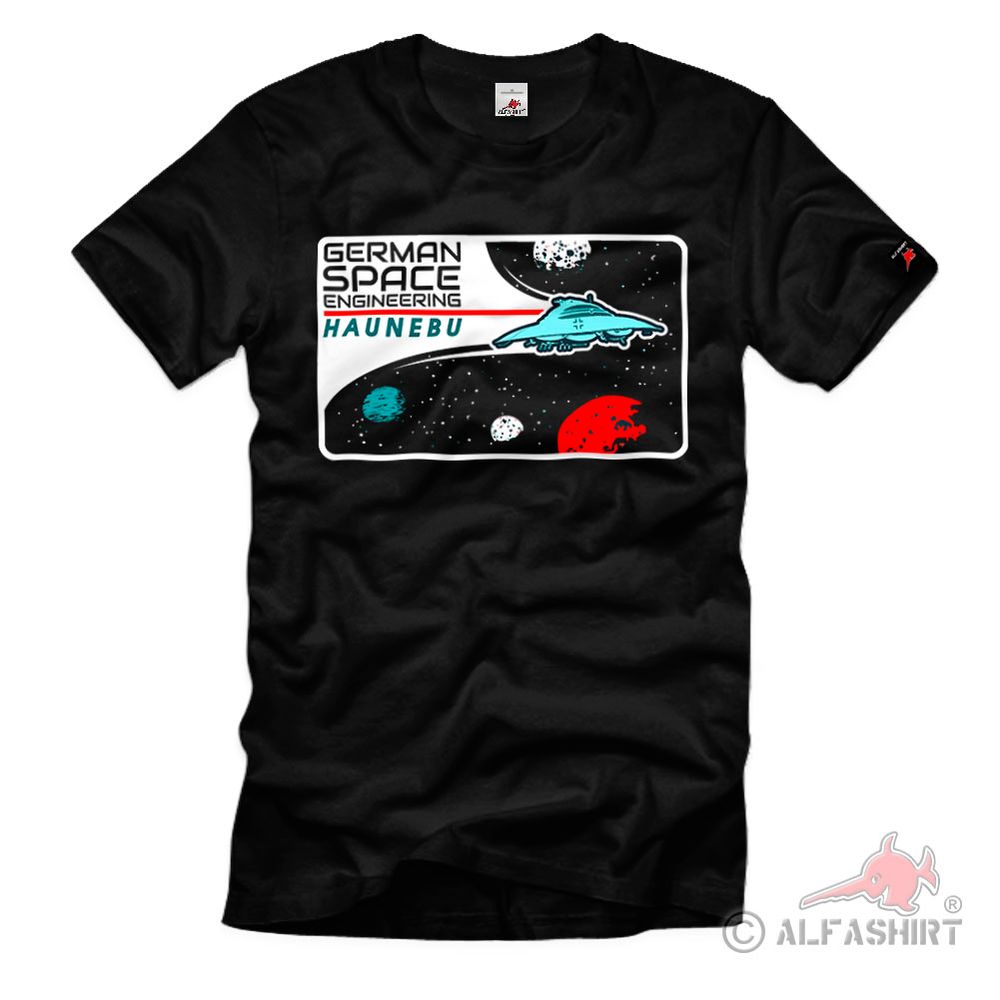 German German Space Engineering Haunebu UFO Flugscheibe Weltraum T-Shirt#39067