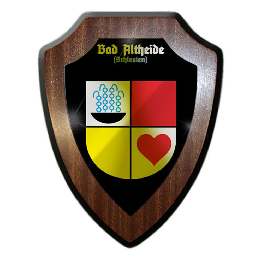 Wappenschild Bad Kudowa Schlesien Niederschlesien Heimat Wappen Stadt #23511
