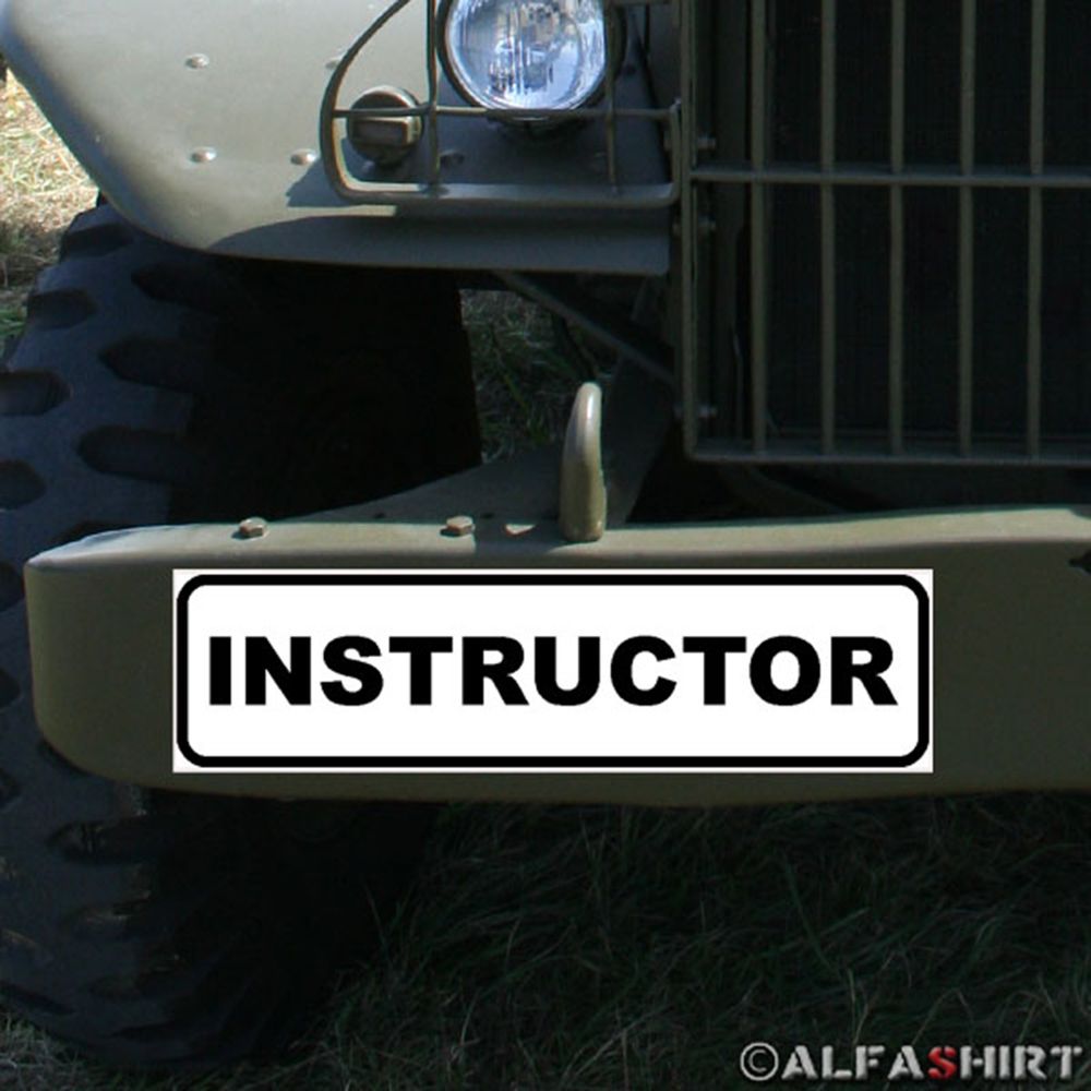 Magnetschild Instructor Drill Seargeant USA Ausbilder Anweiser Führer #A339