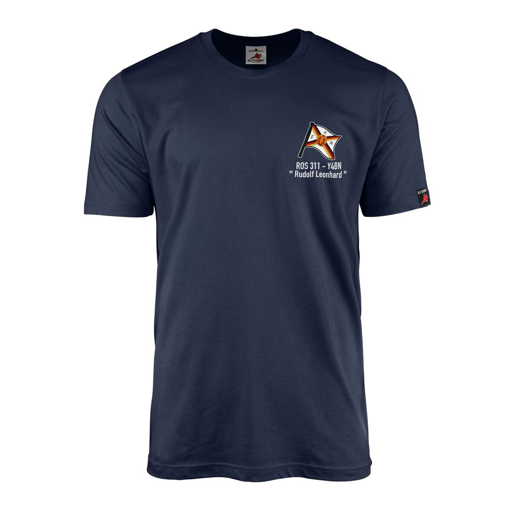 T-Shirt Flagge Fischkombinates Rudolf Leonhard DDR Hochseefischerei DSR #42271