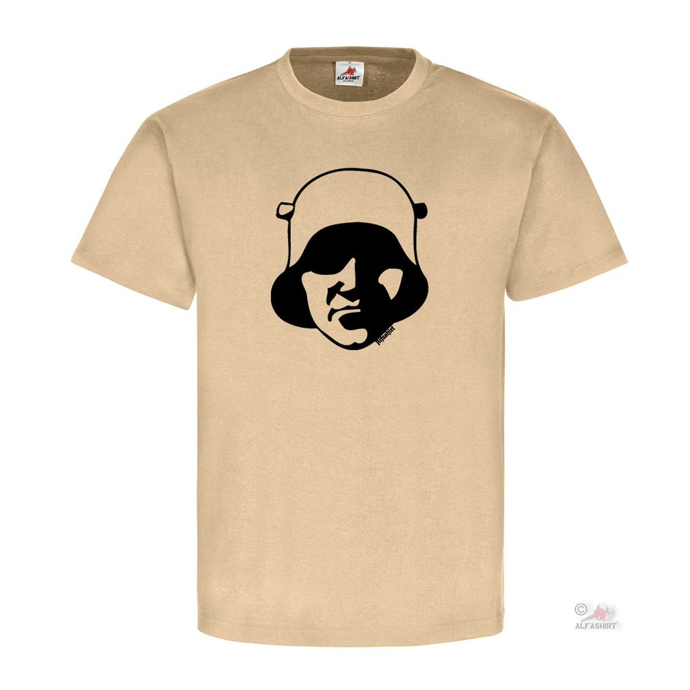 German soldier WW1 M16 steel helmet army infantry Verdun T-Shirt # 20039