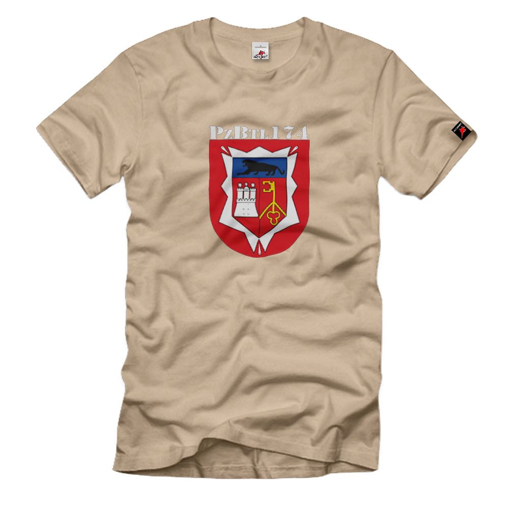 Panzerbataillon Pzbtl 174 Bundeswehr Wappen Abzeichen Armee Heer - T Shirt #3823