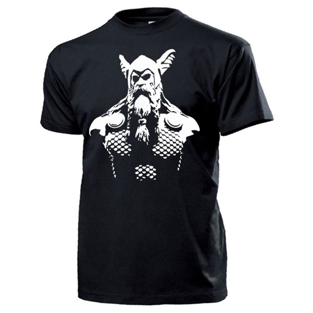 Vikings God Odin All-Father Wotan Walhall Nordmann Wanderer Image Tee Shirt # 17753