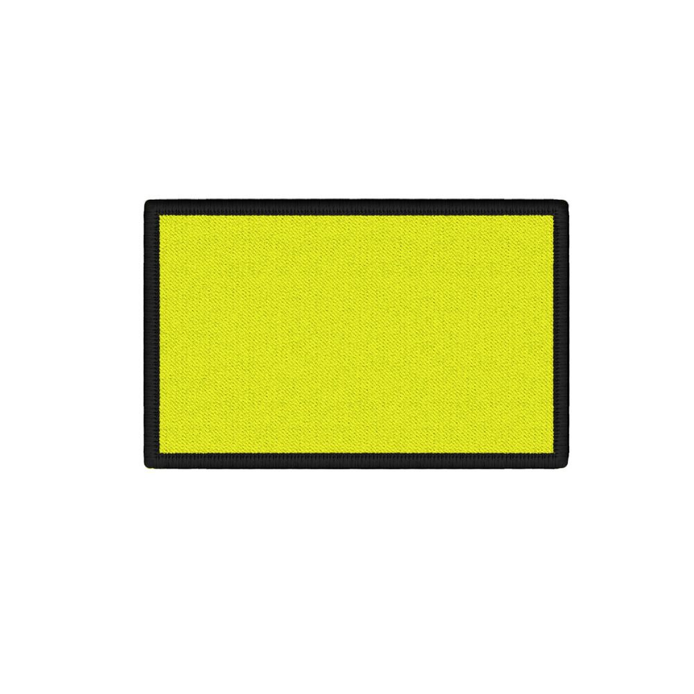 Neon Patch Gelb Farbe Signalfarbe  Flausch 75x45mm#35919