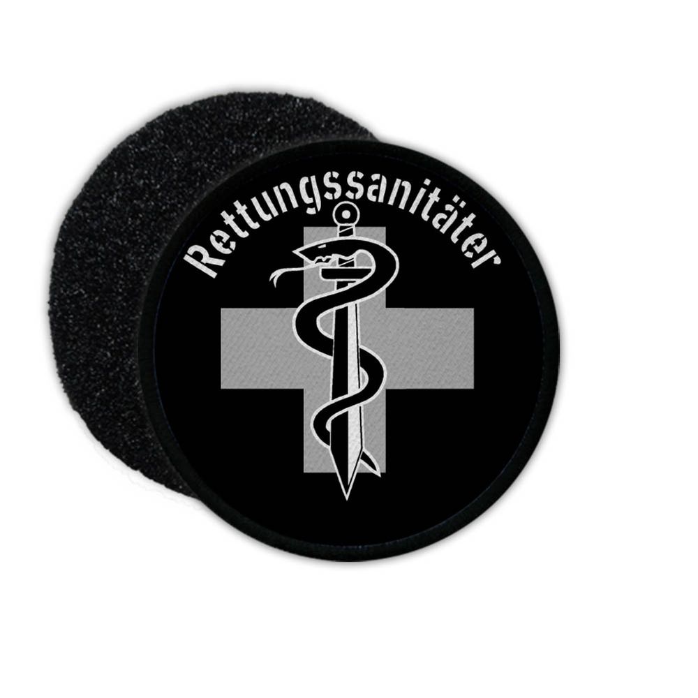 Patch Rettungssanitäter Polizei BW Tarn Nacht Grau Mediziner Doktor #31142