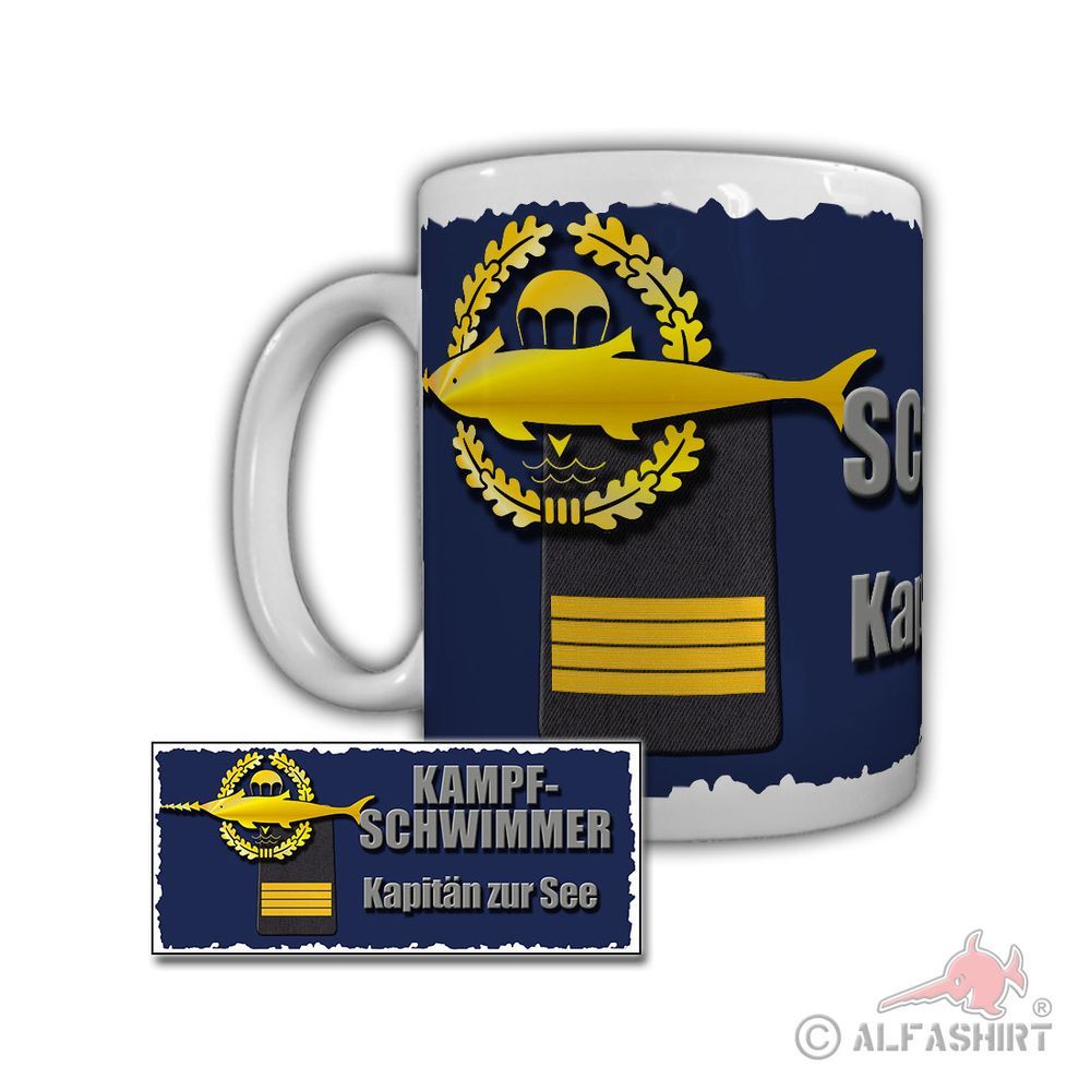 Tasse Kampfschwimmer Kapitän zur See Betriebsstofftransporter Bundeswehr #29267