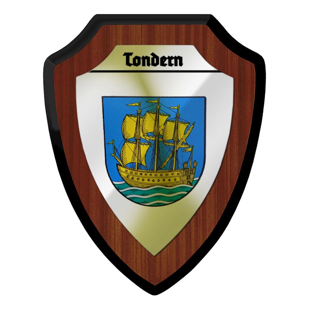 Wappenschild Todern Dänemark Schiff Meer Wellen #41520 Wappenschild Todern Dänemark Schiff Meer Wellen #41520