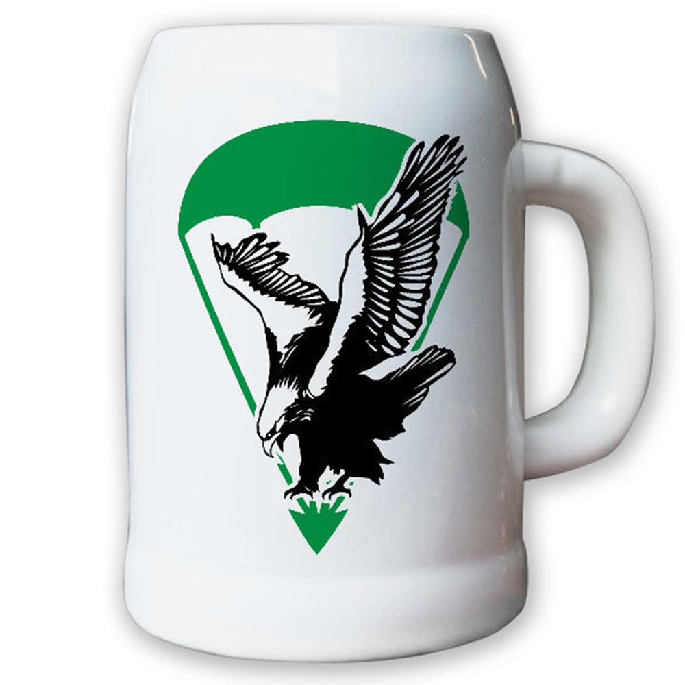 Krug / Bierkrug 0,5l - Fallschirmjäger Bundeswehr Bw Infanterie Adler Heer #8218