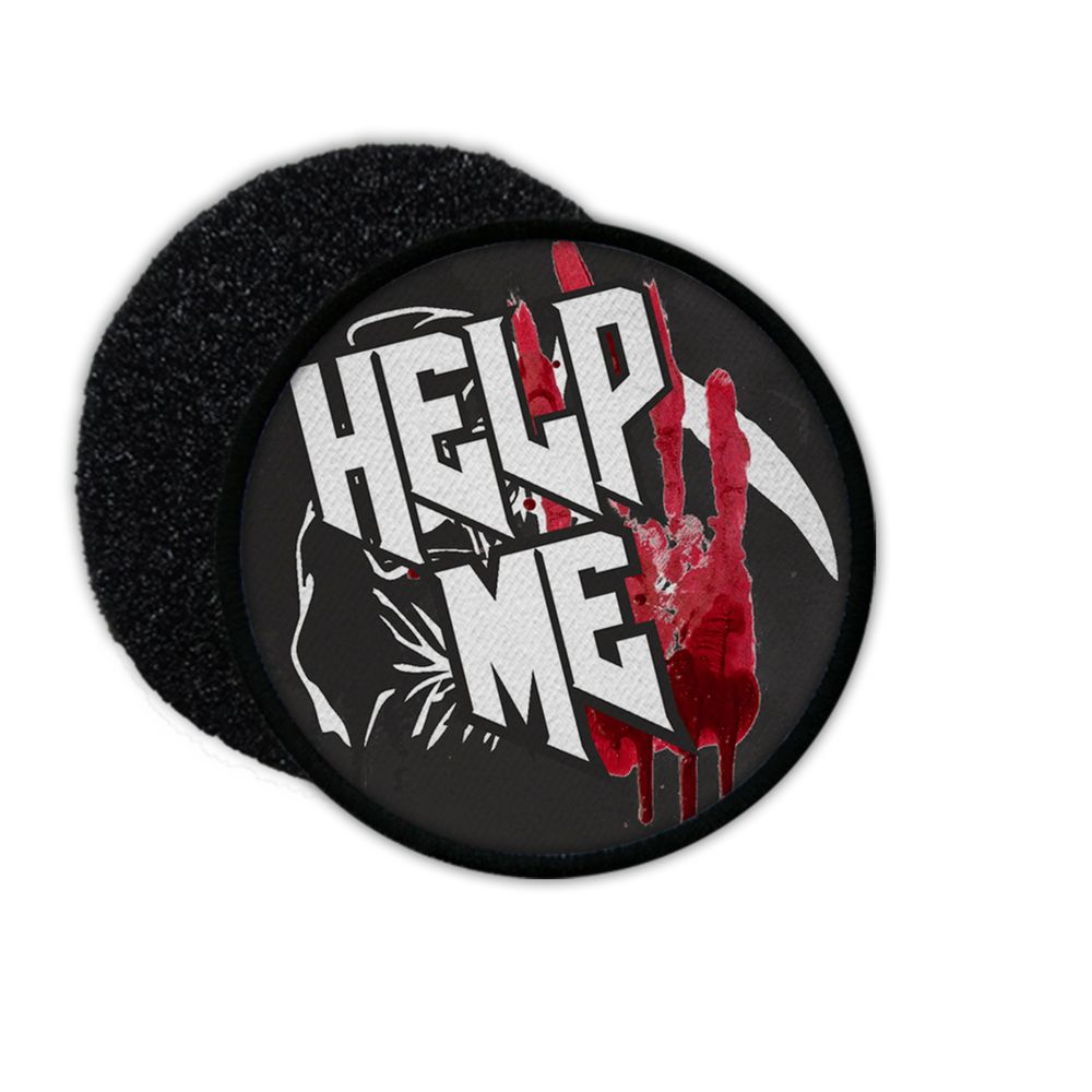 Help Me Patch Blood Help Sensemann Patch Biker Punk Rocker Fun # 33808
