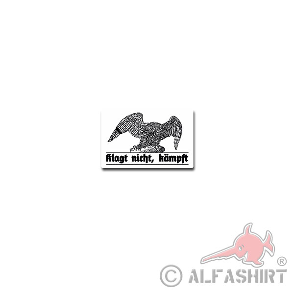 Does not Buckle Fights Sticker Sticker Eagle Germany 11x7cm # A3840