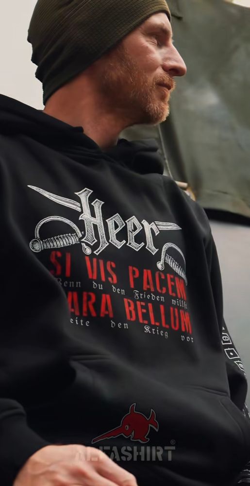 Hoodie Heer Bundeswehr Tradition Infanterie Si vis pacem para bellum Truppengattungen BW Pulli S47064