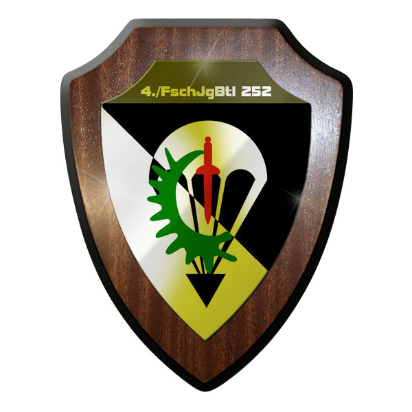 Wappenschild - 4 FschJgBtl 252 Fallschirmjägerbataillon Falli Springer T10 #9713