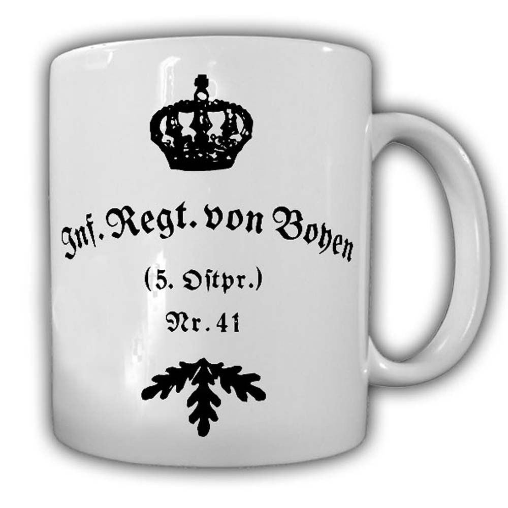 Tasse IR von Boyen Nr 41 Infanterie Regiment 5 Ostpreußen #24510