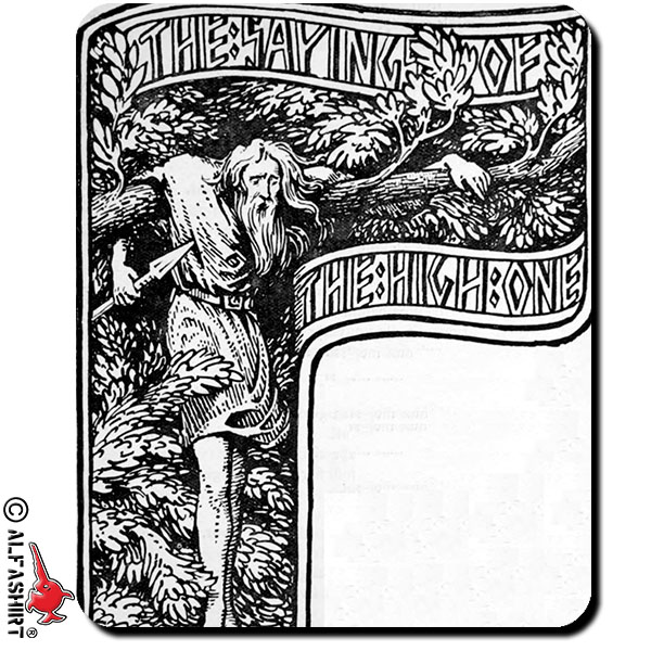 Odin Selbstopfer Weltenbaum Yggrasil Edda W.G Mauspad #16155