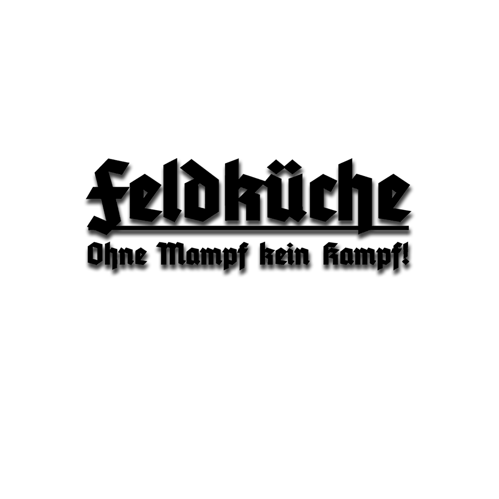 Sticker field kitchen without fighting no fight pea soup 23x8cm A5080