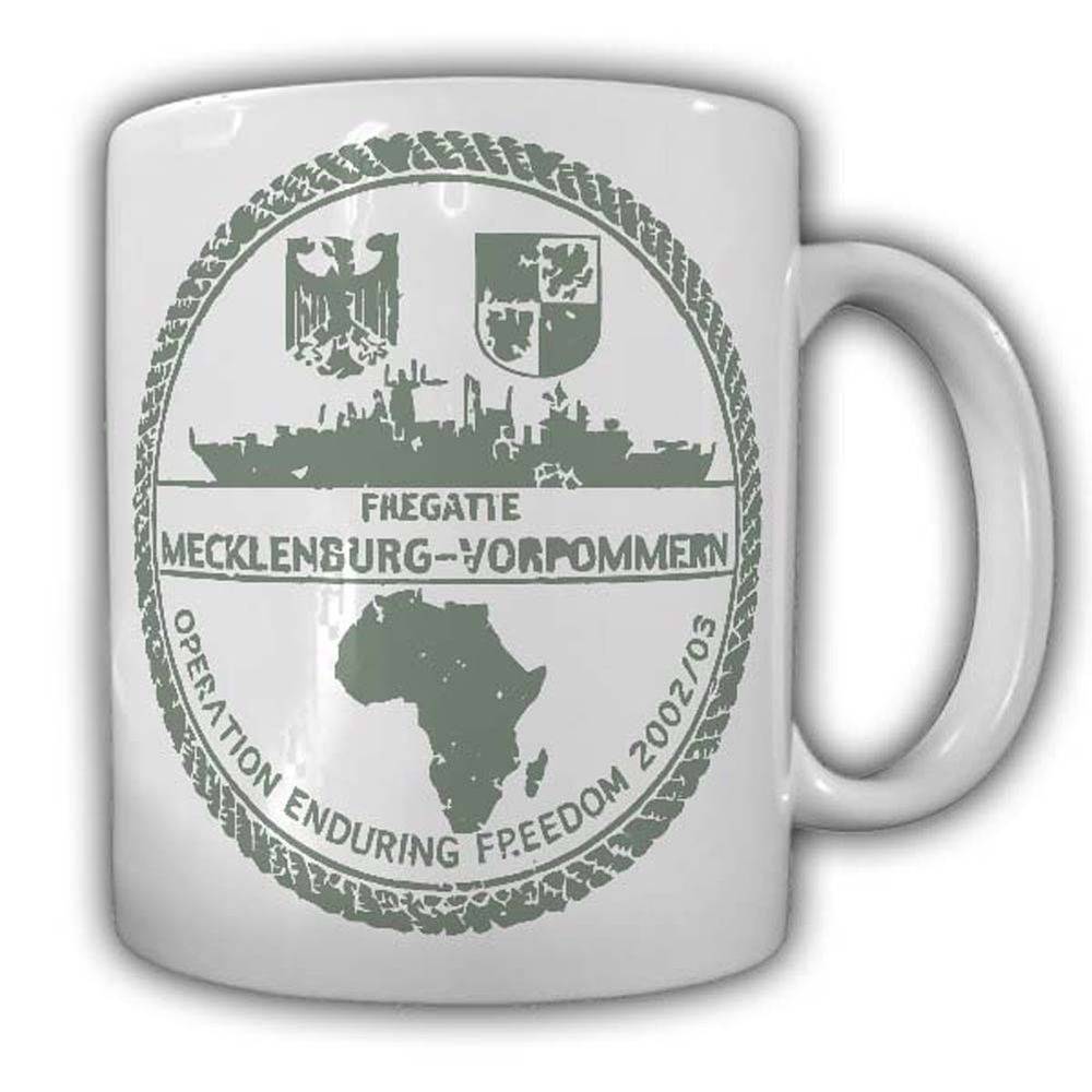 Tasse Fregatte Mecklenburg Vorpommern Operation Freedom Schiff Besatzung #23903