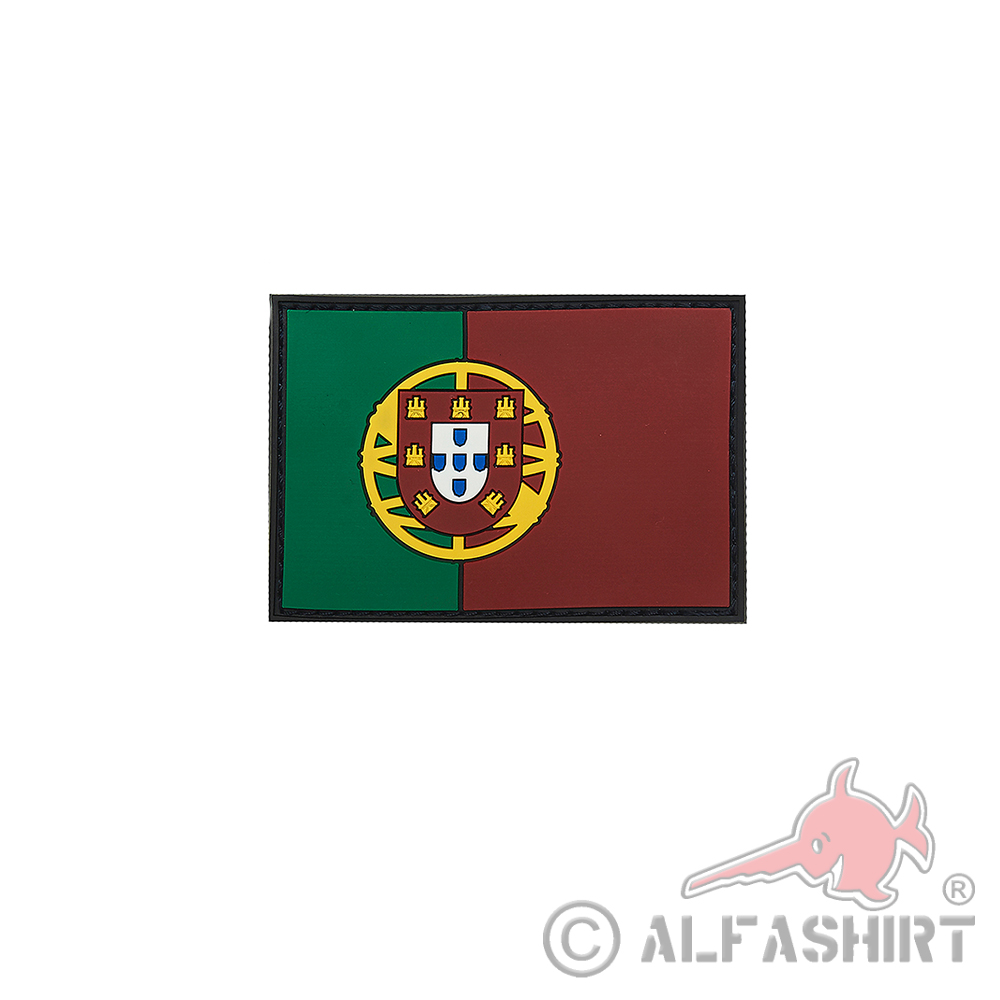 Patch Portugal 3D Rubber Portugal Flagge Flag Morale Land Einheit BW #32085