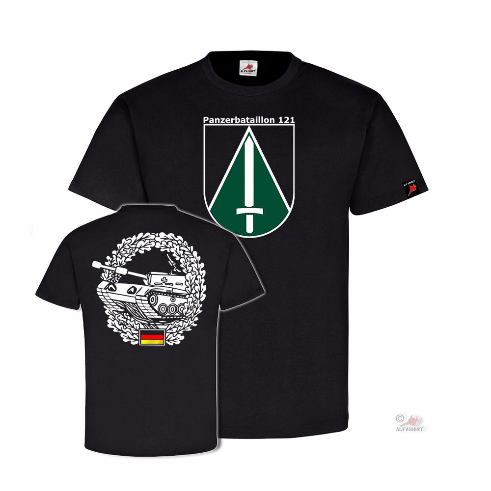 Panzerbataillon 121 Panzertruppe Bundeswehr Heer Cham Oberpfalz T-Shirt #32076