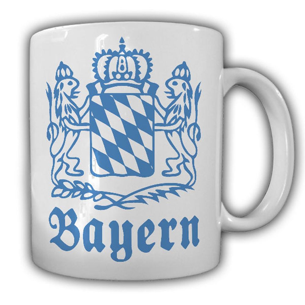 Tasse Bayern Wappen Emblem Löwen Königreich Freistaat München  #22405