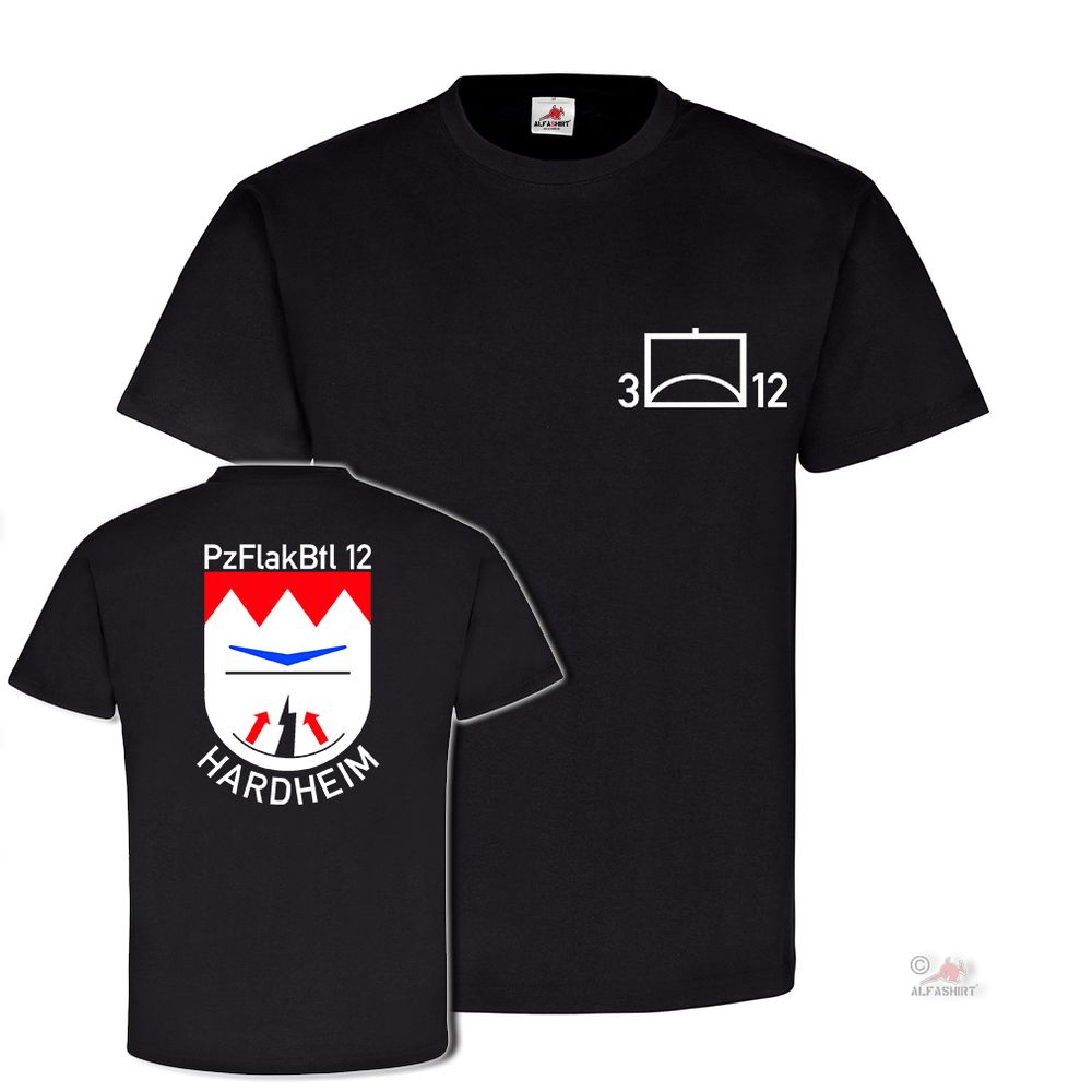 3 PzFlakBtl 12 Hardheim Flakpanzer Gepard BW Taktisches Zeichen T-Shirt #19090