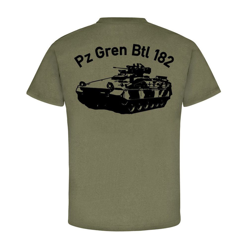Panzergrenadierbataillon 182 Pzgrenbtl 182 Bundeswehr Bad - T Shirt #7564 