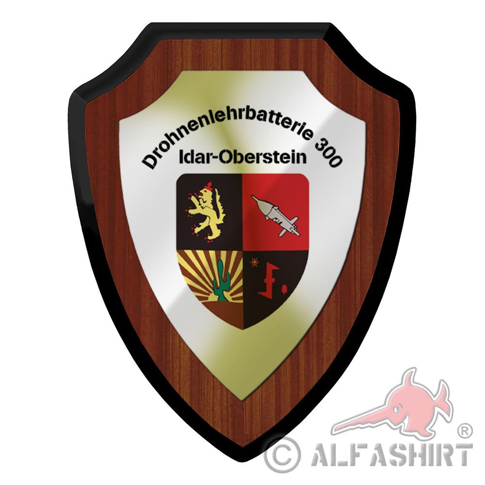 Heraldic shield drone teaching battery DLB DroLehrBttr 300 badge association #42833