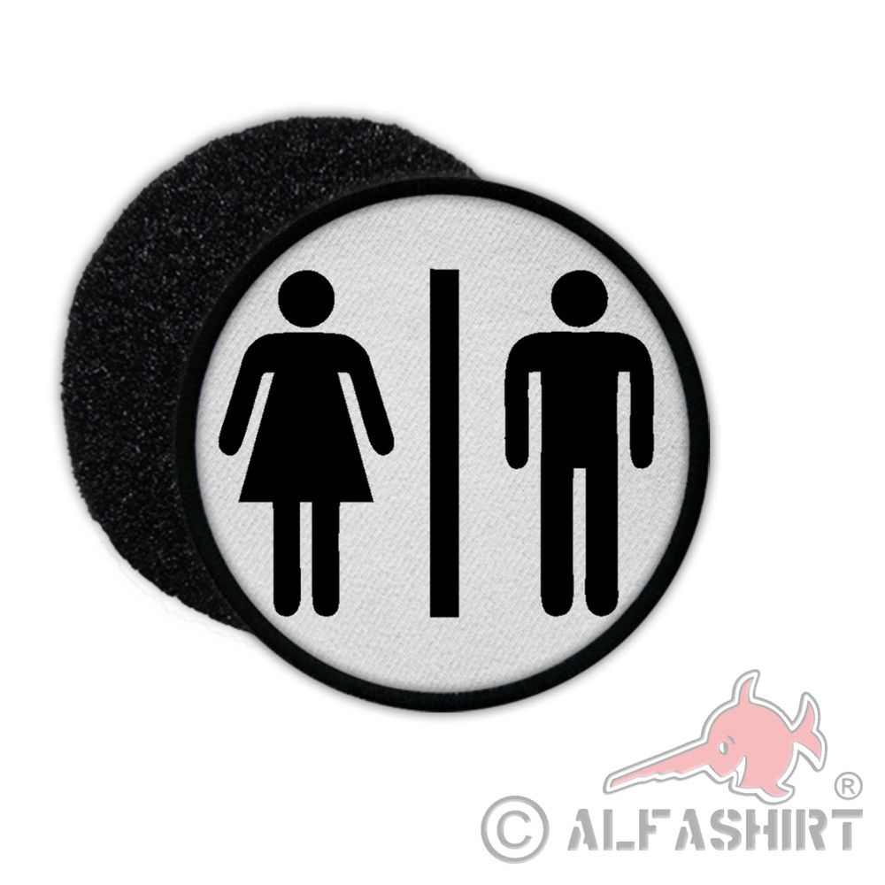 Patch WC Toilette Herren Transgender Damen Männer Frauen Fun Lotus #31941
