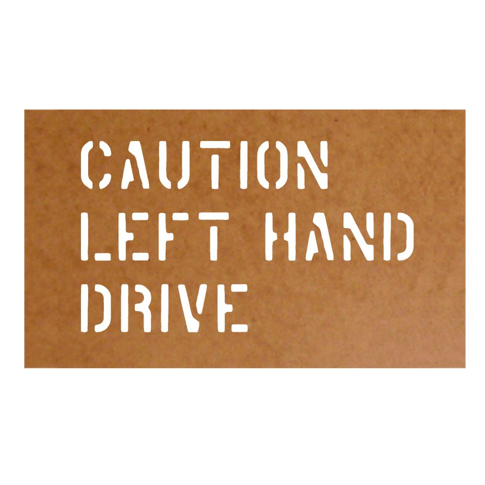 Oil carton left hand drive Attention left hand drive painting template # 32308