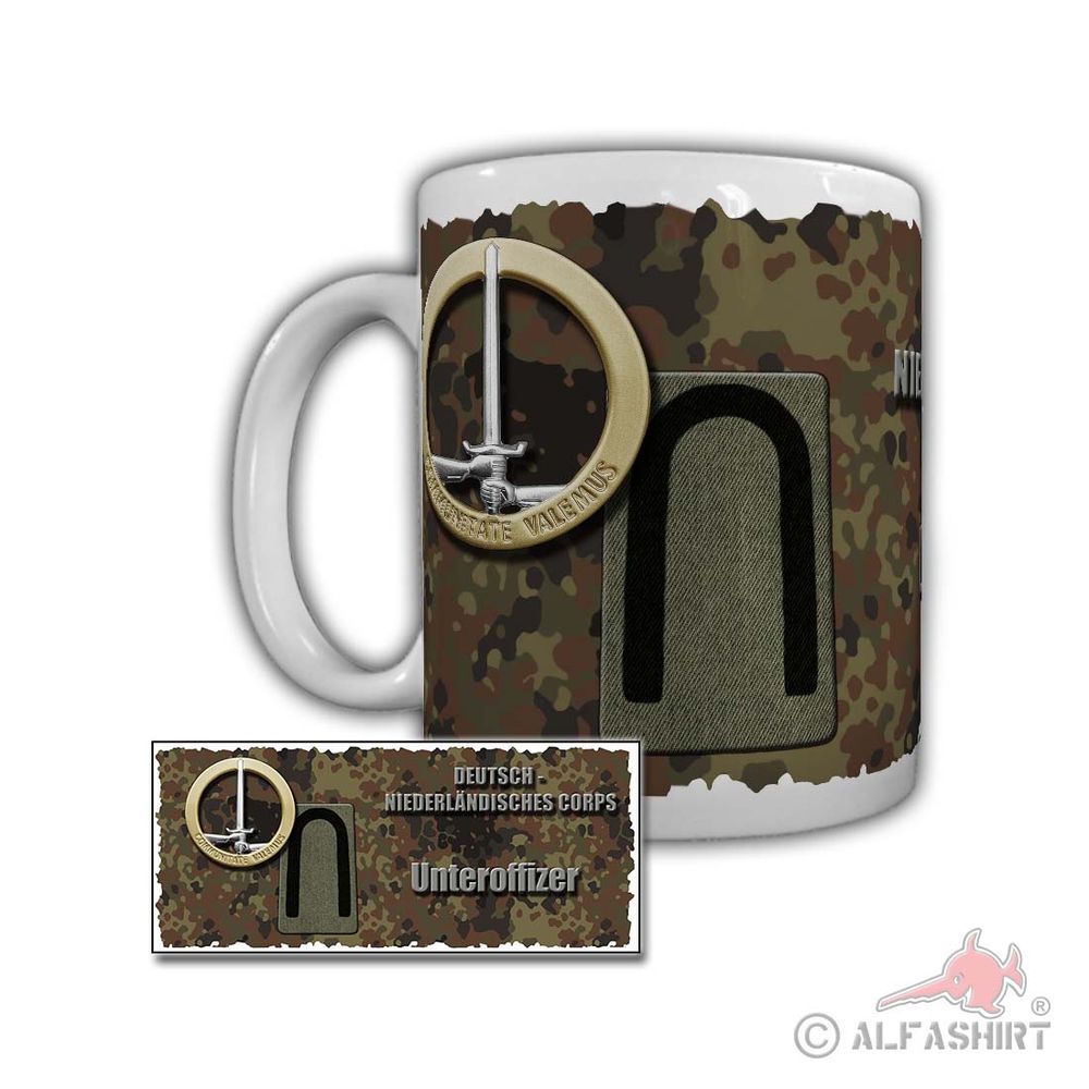 Tasse DEU-NED Korps Unteroffizier Verbandsabzeichen Dienstanzug #29447