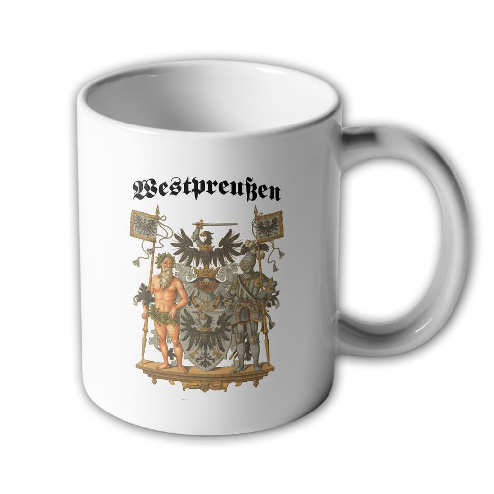 Tasse Preußische Provinz Westpreußen Landeswappen Schild Souvenier #9489