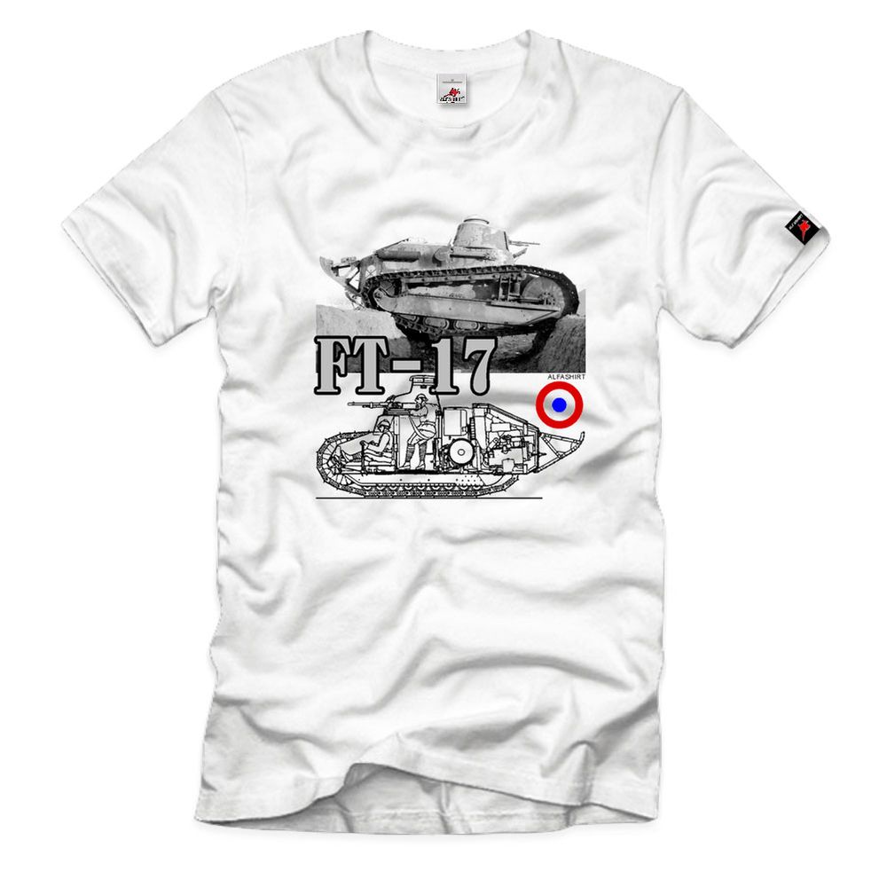 FT-17 Tank französischer Panzer Turm Rodolphe Ernst-Metzmaier T-Shirt#32695