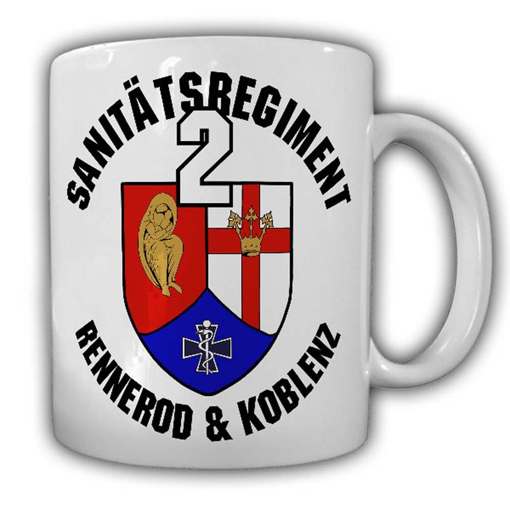 Tasse Sanitätsregiment 2 SanRgt Bundeswehr Rennerod Koblenz Sanitäter #24998