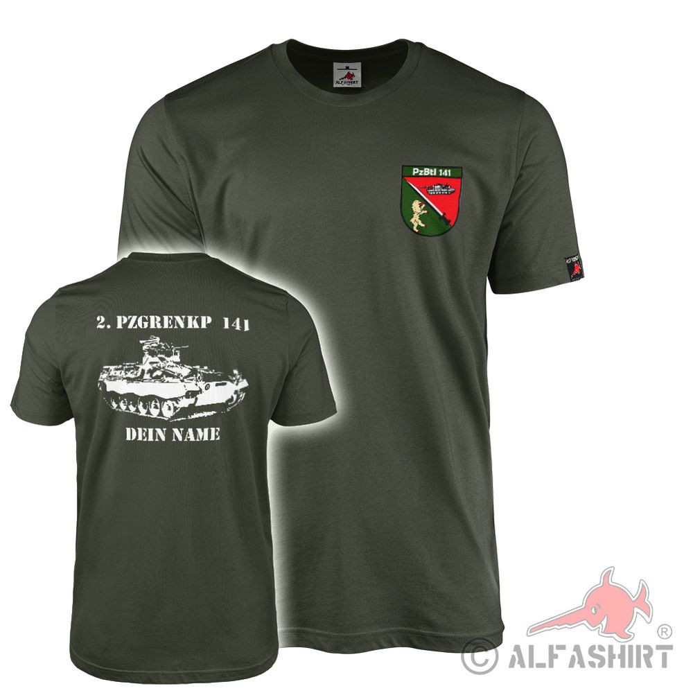 PERSONALIZED T-Shirt 2 Company PzGrenKp Tank Battalion PzBtl 141 #43781
