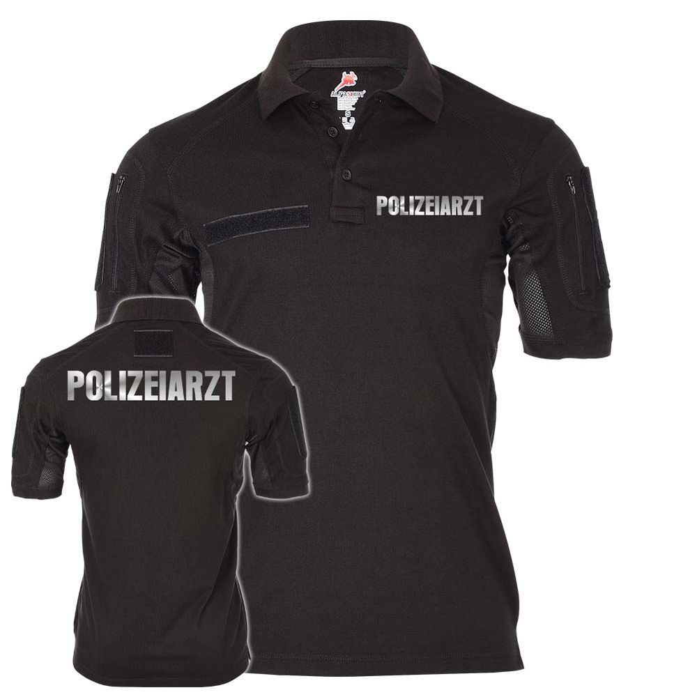 Tactical Poloshirt Polizeiarzt Polizei Arzt Beruf Berufung Dienstzeit #25325