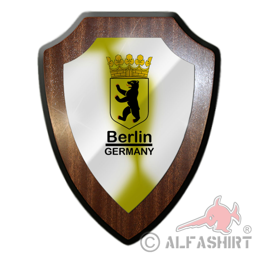 Wappenschild Berlin Deutschland Germany Hauptstadt Bär Krone Wappen #27081