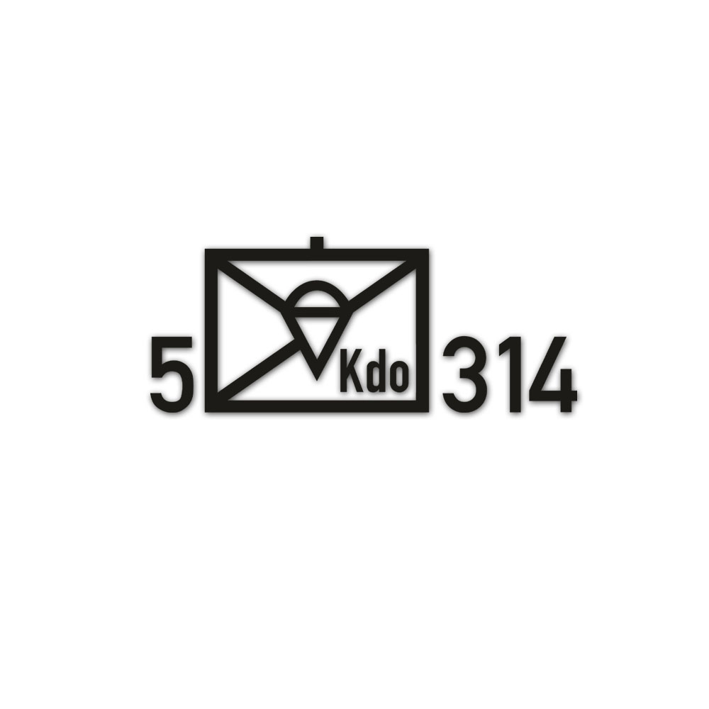 5 Paratroopers Kdo 314 Tactical Sign Command German Army Sticker # A5760
