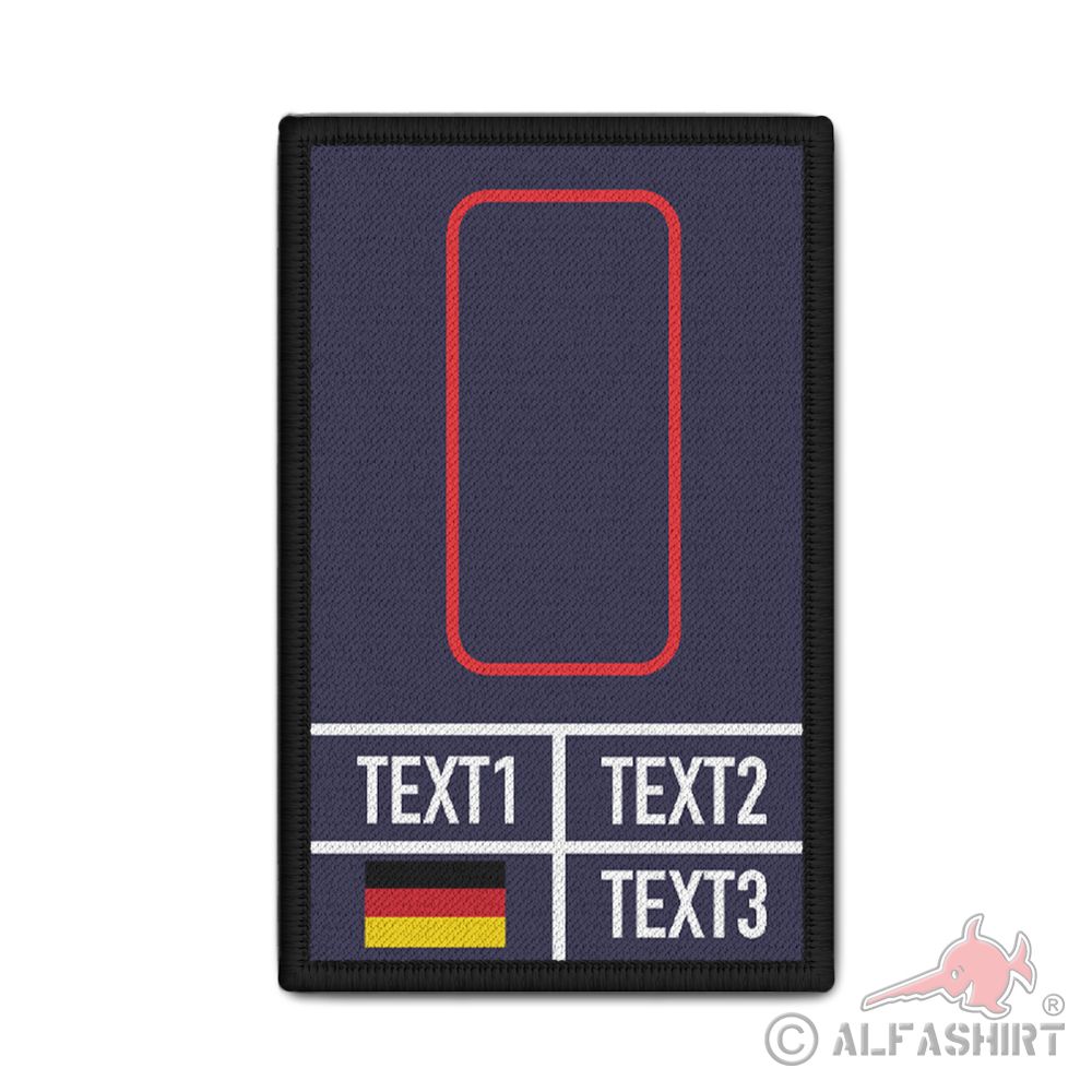 Rank Patch Brandmeister Anwärter Dienstgradabzeichen Feuerwehr 9,8x6cm #40795