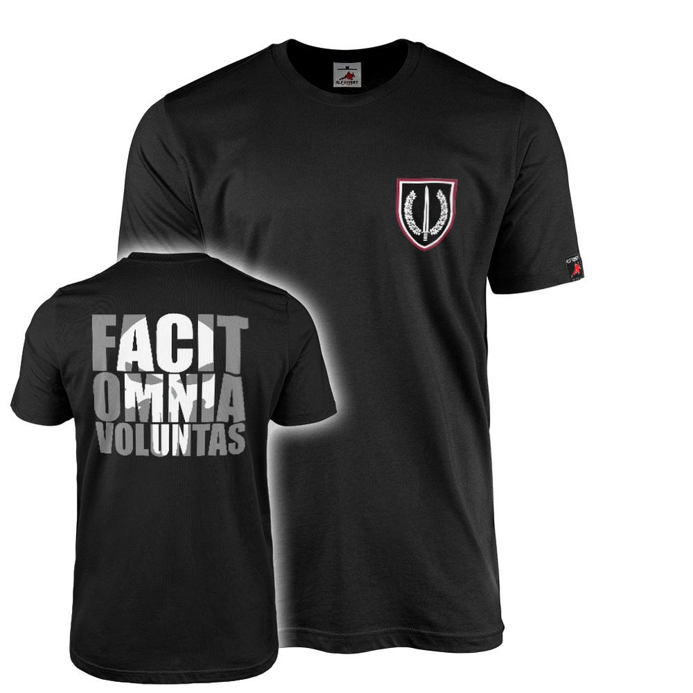 T-Shirt KSK Kommando Spezialkräfte Facit Omnia Voluntas Skull Schädel #46852