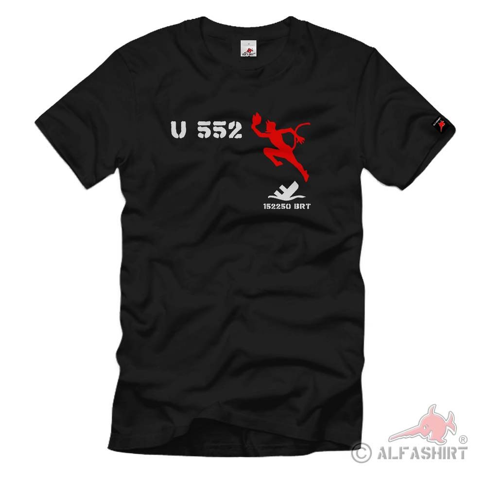 U552 Erich Topp U Boot Typ VII C Marine Wh T-Shirt #338