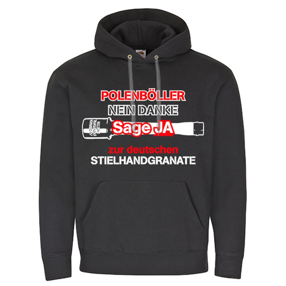 Vorsicht Polenböller Sylvester Stiehlhandgranate 24 - Kapuzenpullover #17561