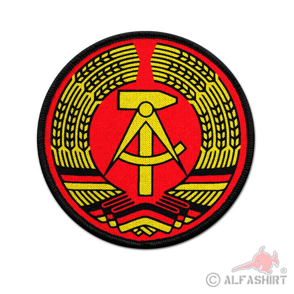 Patch DDR coat of arms German Democratic Republic Hammer Compass #45216