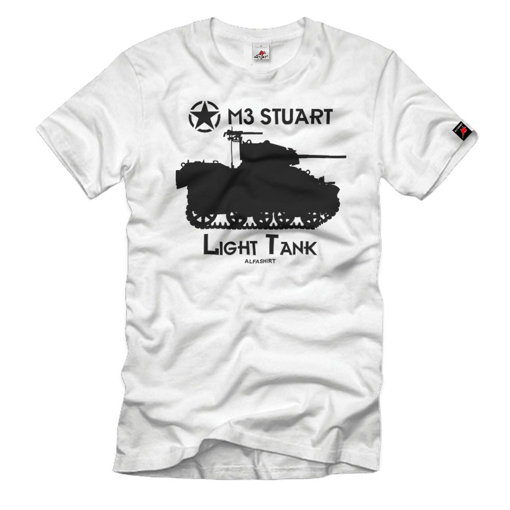 M3 Stuart Light Tank Panzer USA Amerika Aufklärer T-Shir#32958