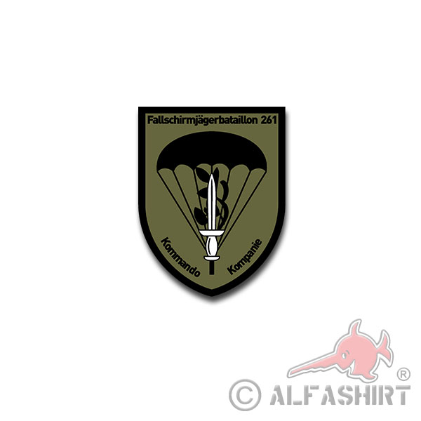 Fallschirmjägerbataillon 261 Kommando Kompanie Fallschirmjäger 7x5cm #A4526