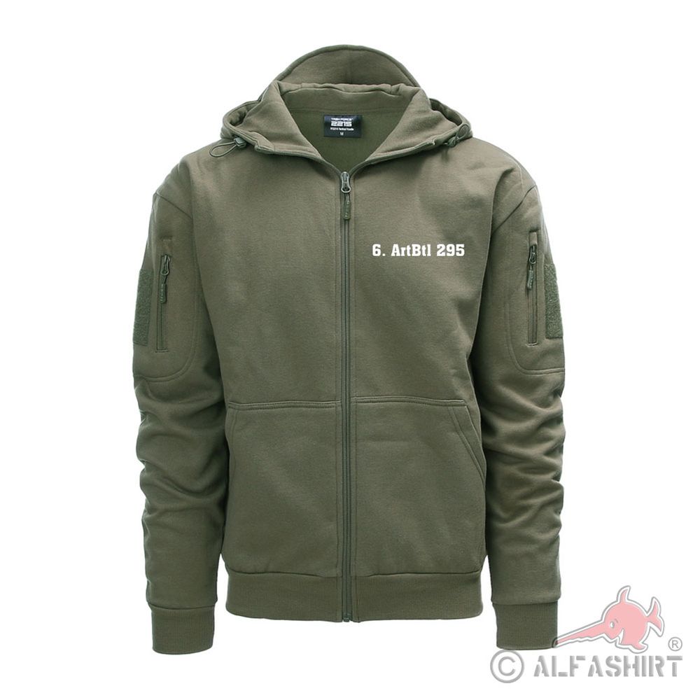 Tactical Hoodie Zipper 6 Kompanie ArtBtl Artilleriebataillon 295 #42532