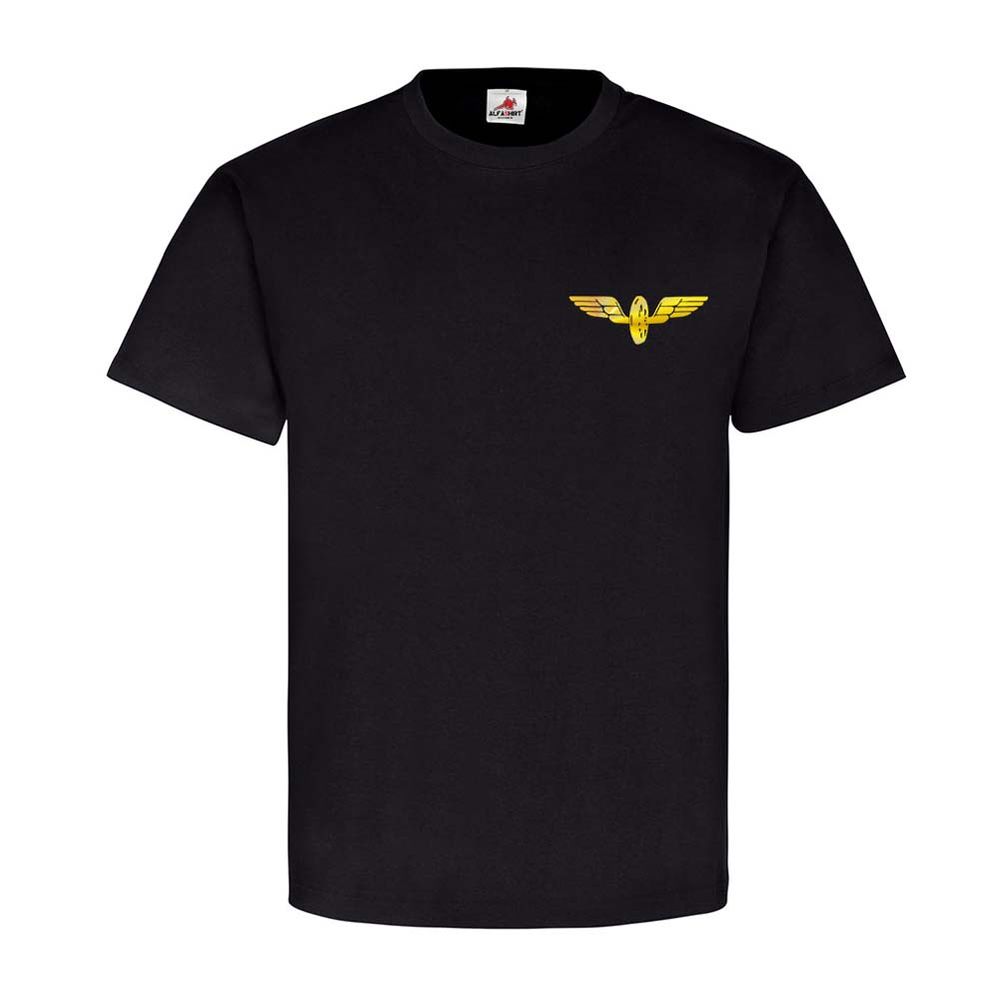 Bahn Flügelrad Einsenbahn Wappen Abzeichen Logo Zug Dampflok T-Shirt #23951