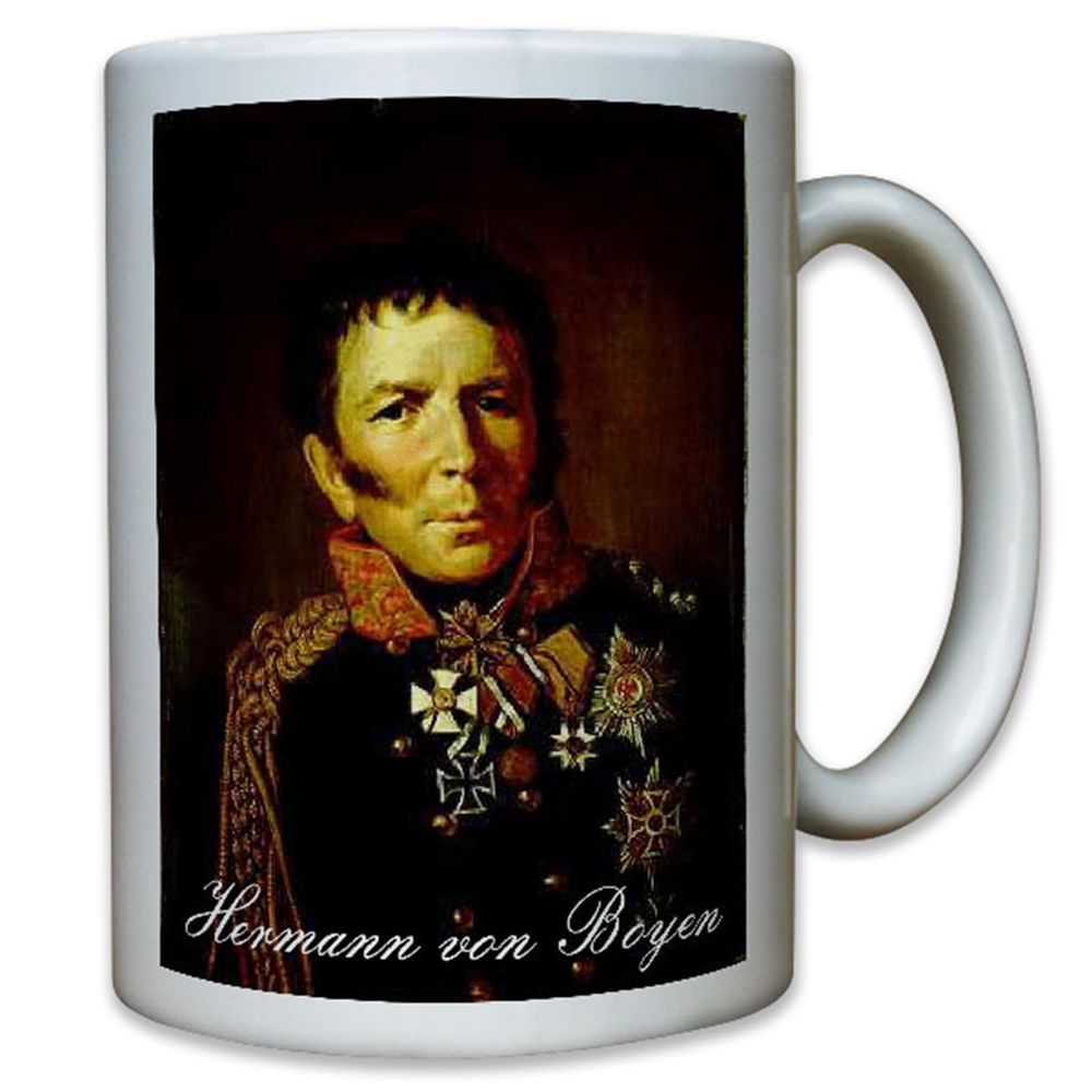 Ludwig Leopold Gottlieb Hermann von Boyen preußischer Tasse Becher #10705
