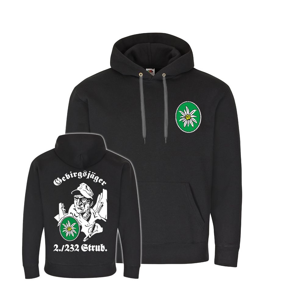 Hoodie Gebirgsjäger 2 - 232 GebJg Bundeswehr Gebirgsjäger Battalion # 34196